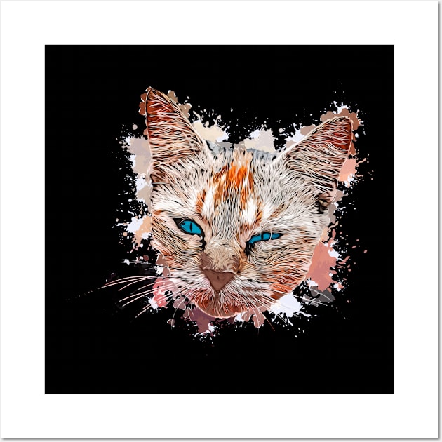 Sleepy cat Wall Art by Souremat